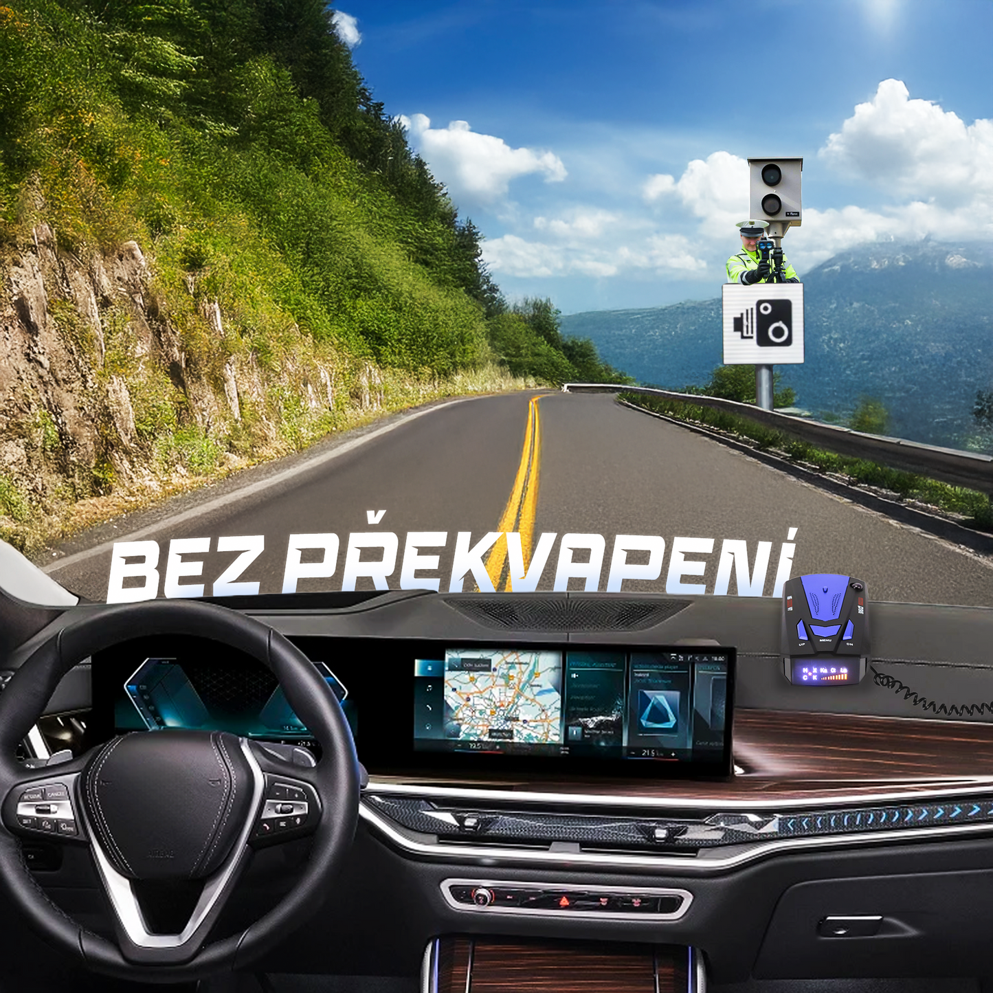 Radarový detektor pro automobily