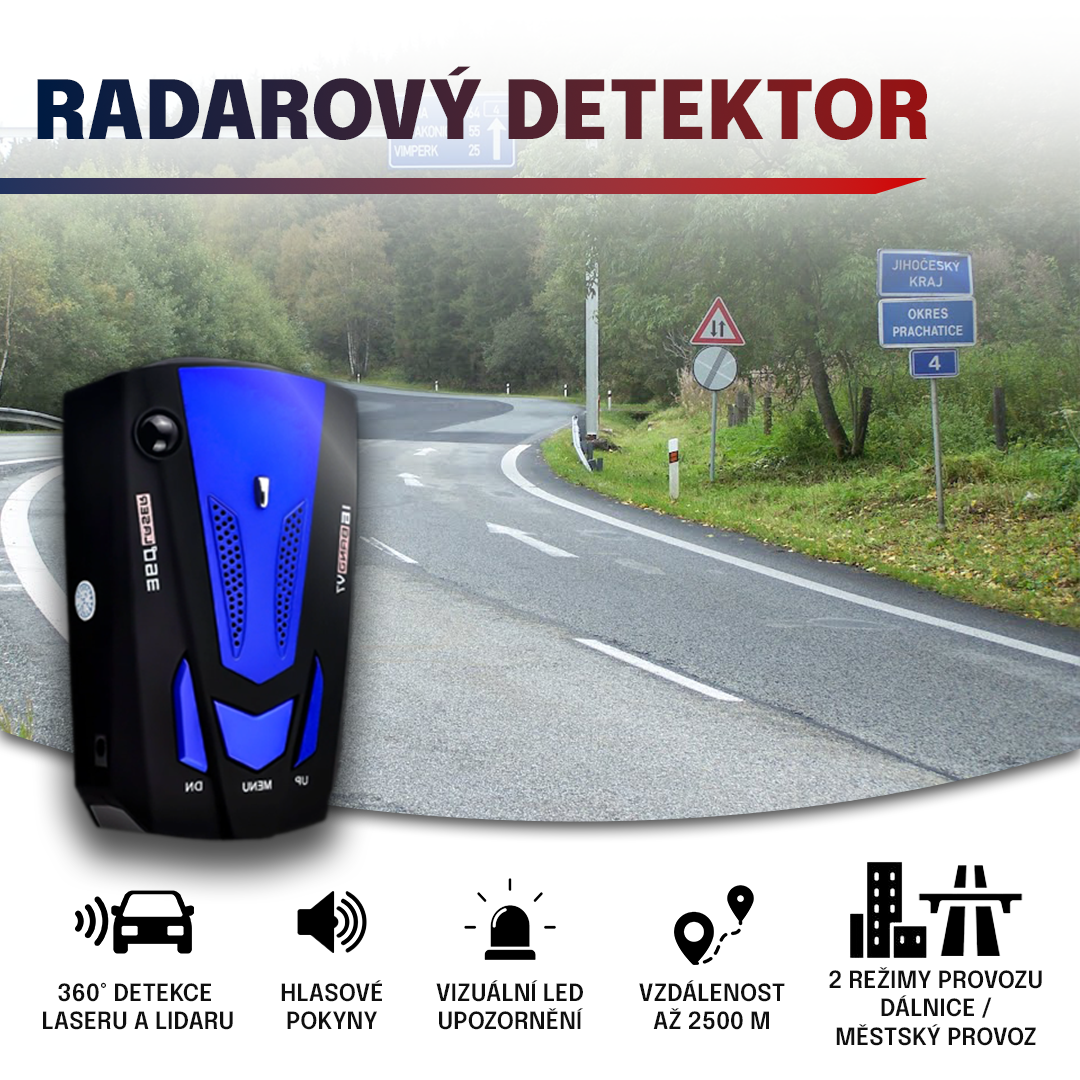 Radarový detektor pro automobily